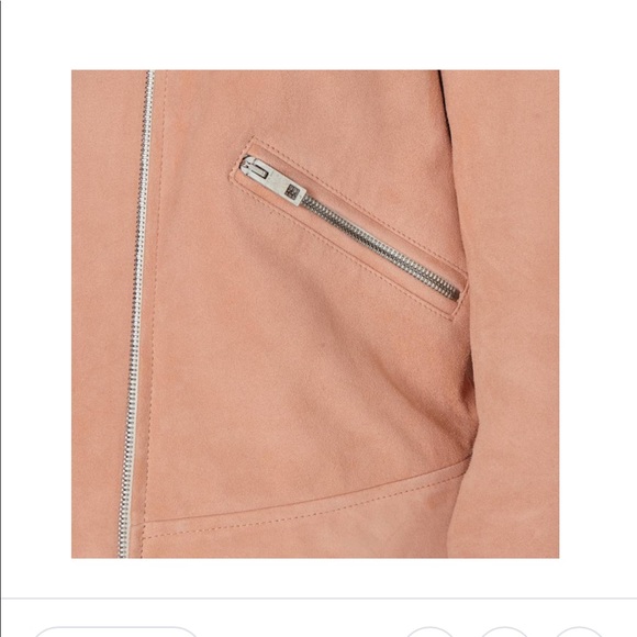 Rag and Bone sunset Hollander suede moto jacket - Picture 3 of 8